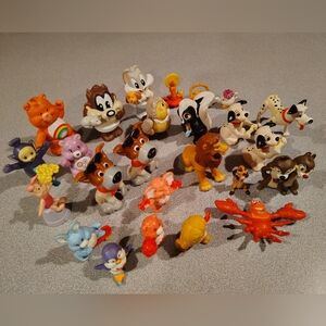Vintage 80's 25 Pieces: Disney, Care Bears, WB Looney Tunes, Teletubby Value!